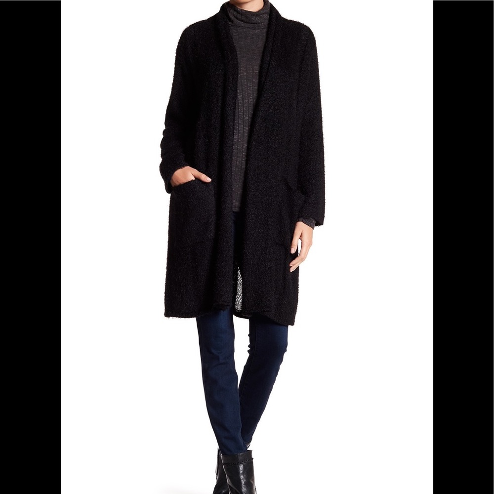 Michael Stars Drop Stitch Open Front Cardigan